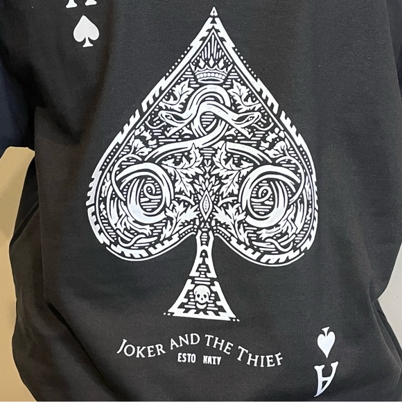Ace of Spades “Joker & The Thief” T Shirt, Black, 100% Cotton, XL - Picture 3 of 4
